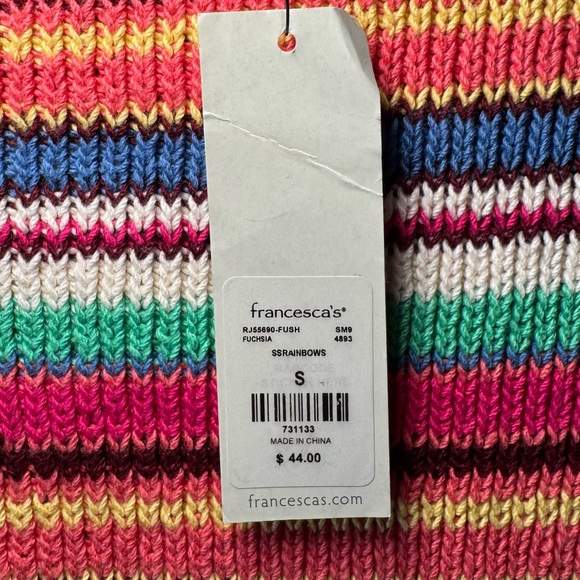 Francesca’s Rainbow Striped Crochet Top - Picture 7 of 15